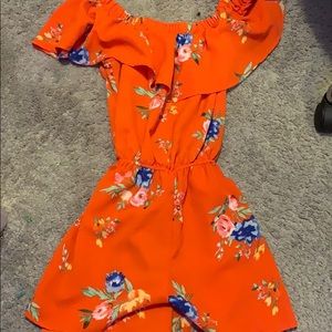 a floral romper